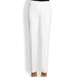 Lafayette 148 New York White Linen Pants Size 8